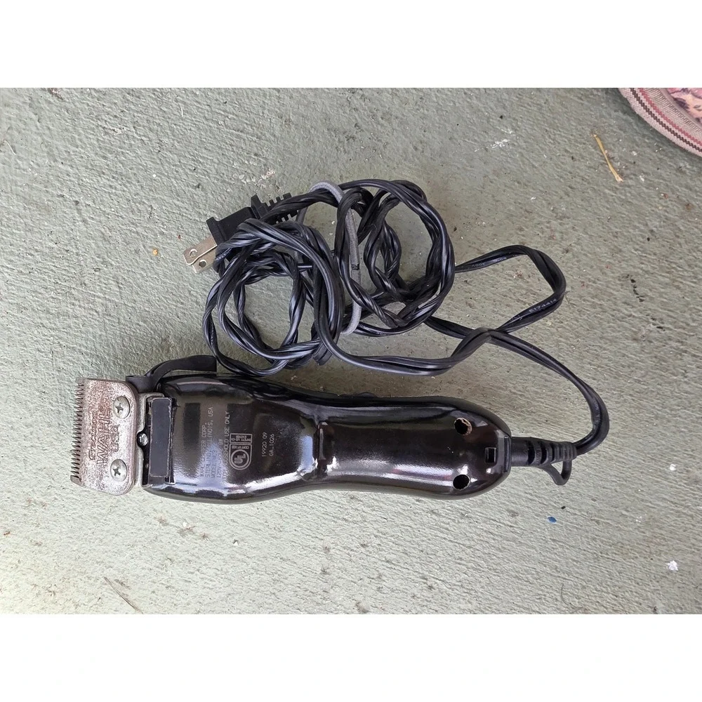 Wahl Color Pro Corded Hair Clipper Electric Trimmer White Black 79300-1001 Z1‎
